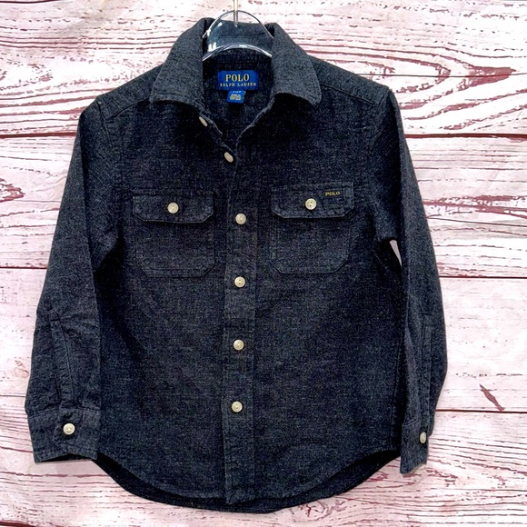 Polo Ralph Lauren Other - Polo Ralph Lauren Grey Button Down Shirt Size 4t